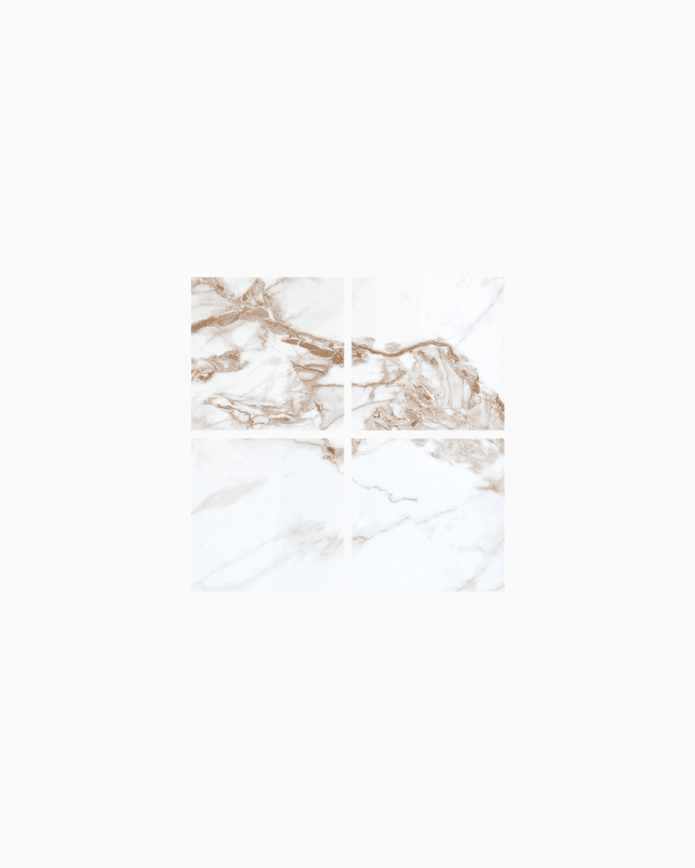 Newtown White Calacatta PVC Duvar Paneli 60x60 4'lü Paket