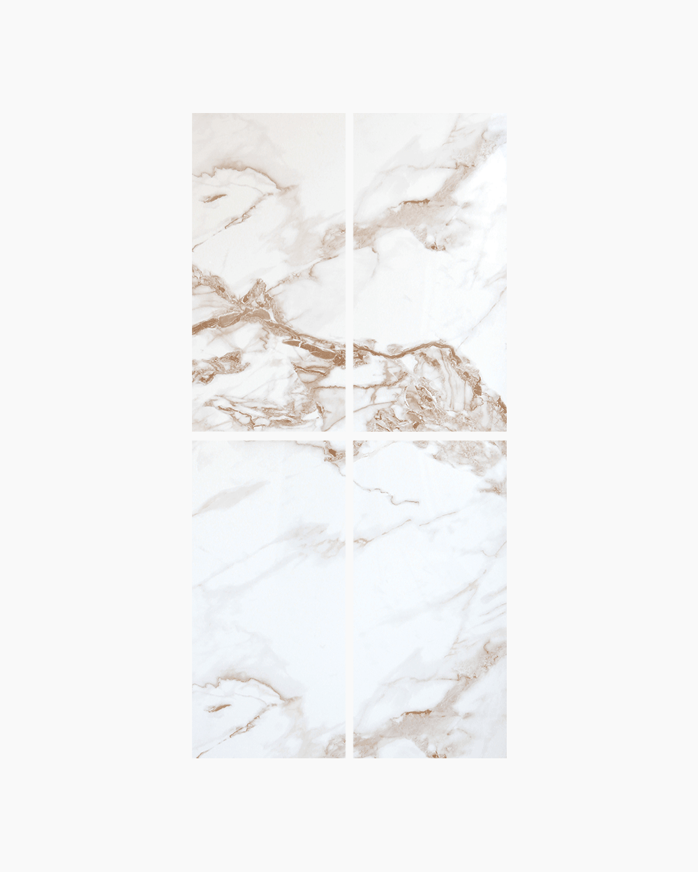 Newtown White Calacatta PVC Duvar Paneli 60x120 4'lü Paket