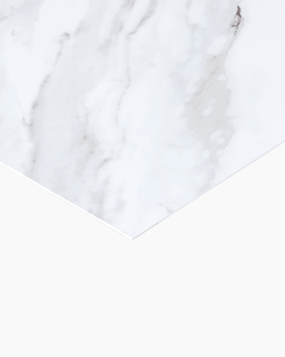 Carrara White Gray PVC Duvar Paneli 60x60 4'lü Paket