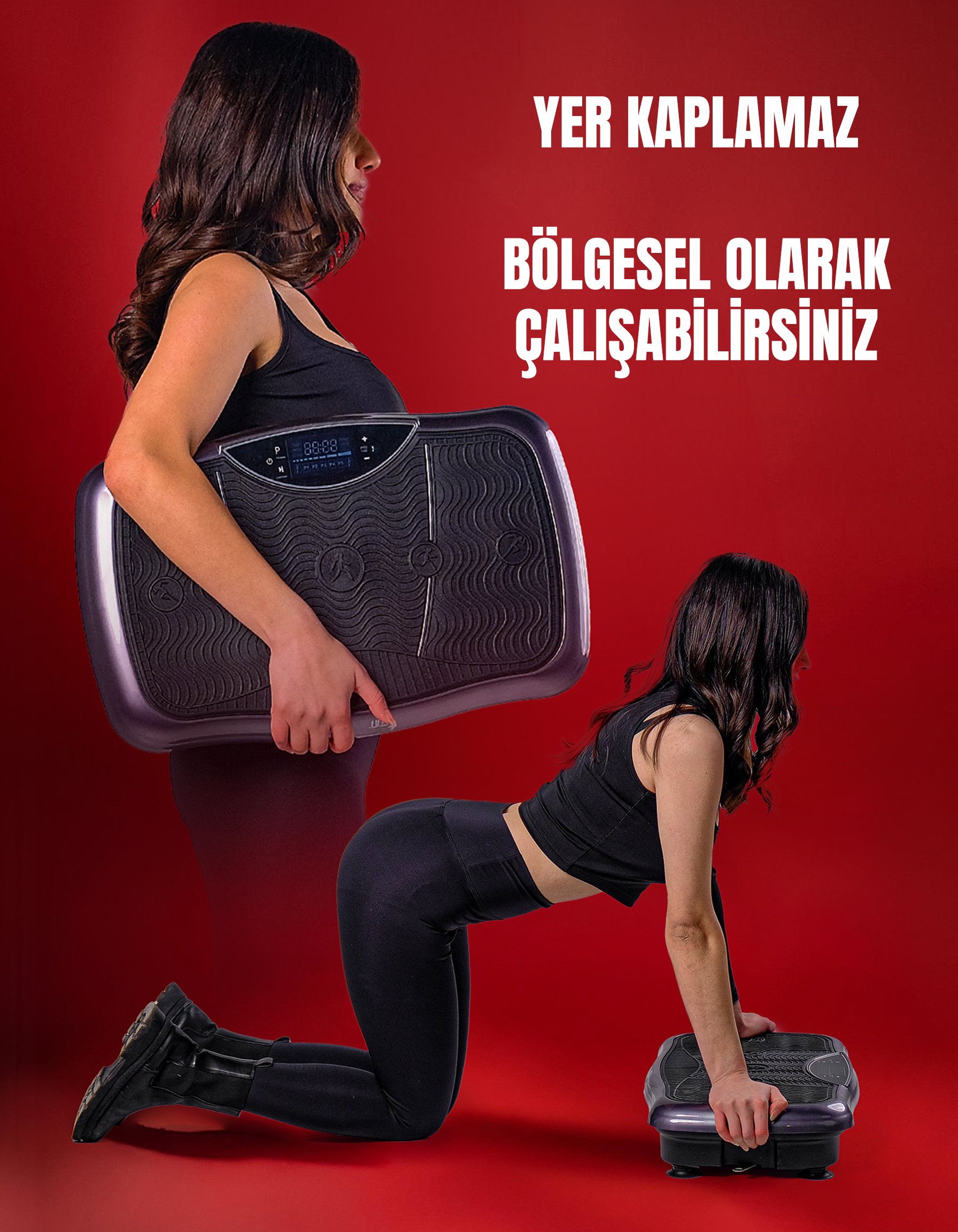 Titreşimli Egzersiz Spor Aleti Masaj Sıkılaşma Zayıflama Selülit Osilasyon Cihazı Vibration Plate 