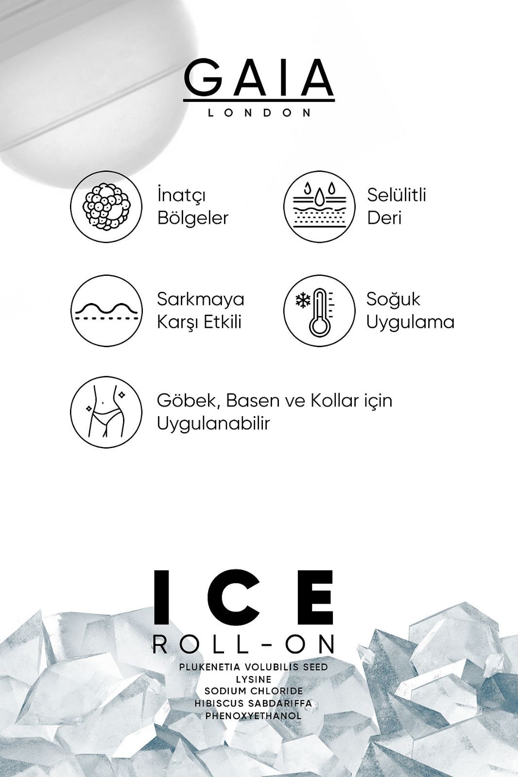 Gaia London ICE ROLL-ON SIKILAŞTIRICI JEL 2 AYLIK KÜR