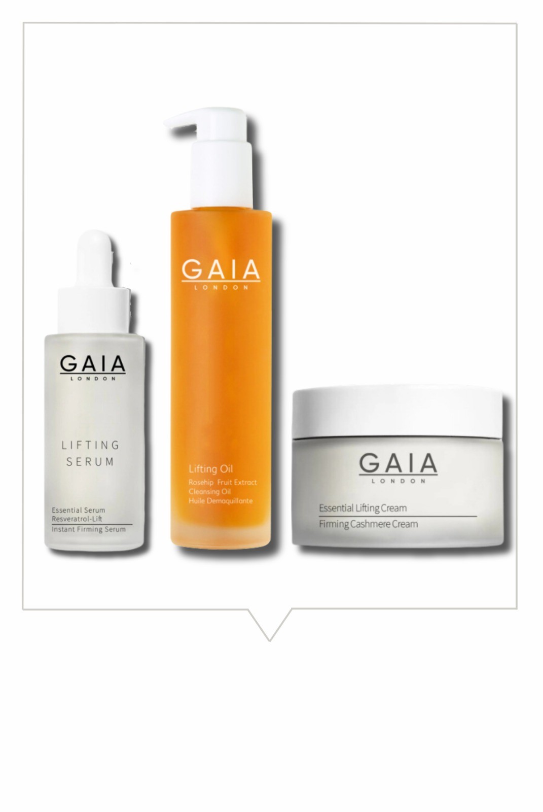 Gaia London Yaşlanma Ve Kırışıklık Karşıtı Dolgunlaştırıcı Bakım Seti. Serum 50ml. & Krem 50ml.& Oil 100 ml