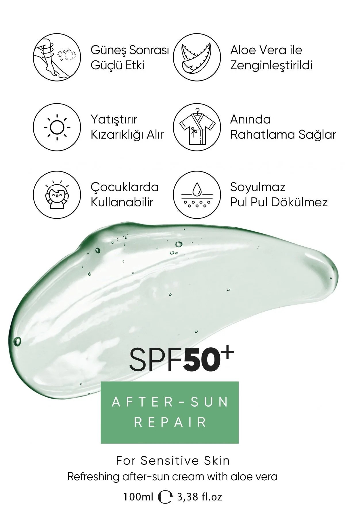 After Sun Repair Yüksek Koruma Güneş Kremi 50SPF UVA/UVB 120 ml