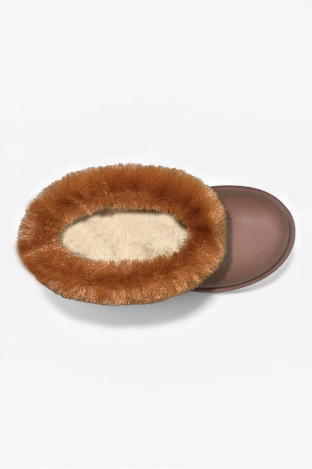 Çocuk Su Geçirmez Kürklü Yağmur Botu 2828NAV - Taba