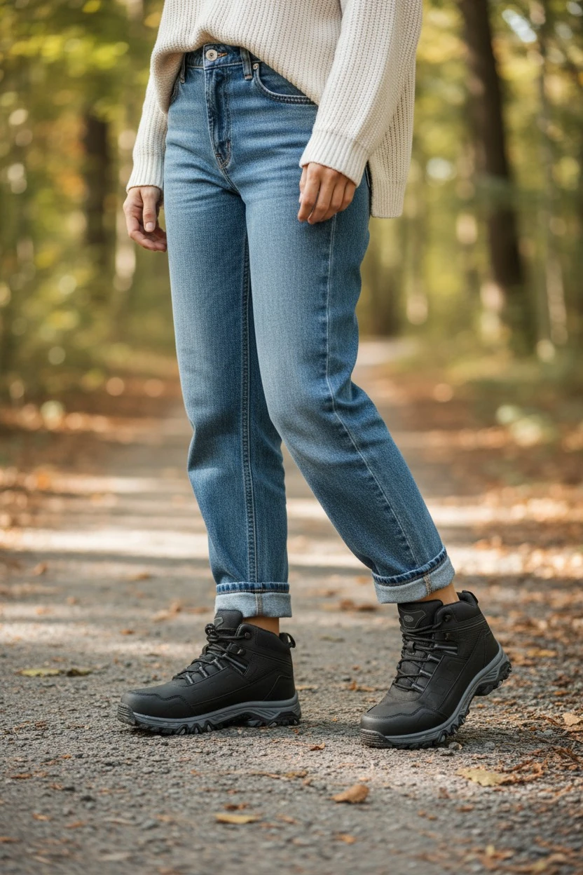 Unisex Outdoor Trekking Kışlık Uzun Bot Kaymaz Taban 888NAV