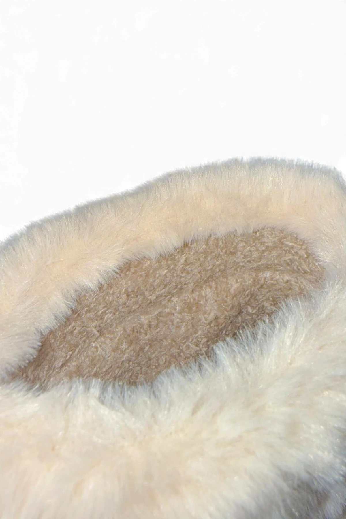 Çocuk Su Geçirmez Kürklü Yağmur Botu 2828NAV - Ekru