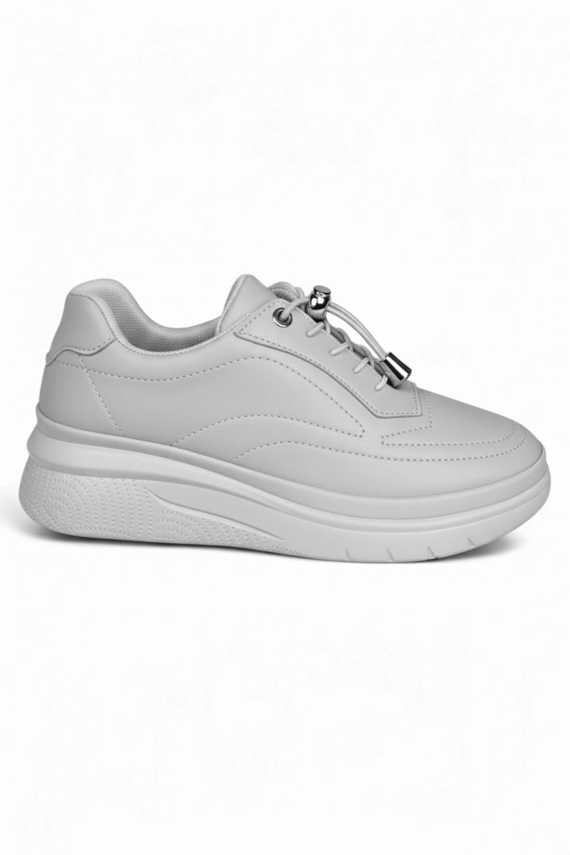 Kadın Ortopedik Günlük Ayakkabı 3428NAV - Gri