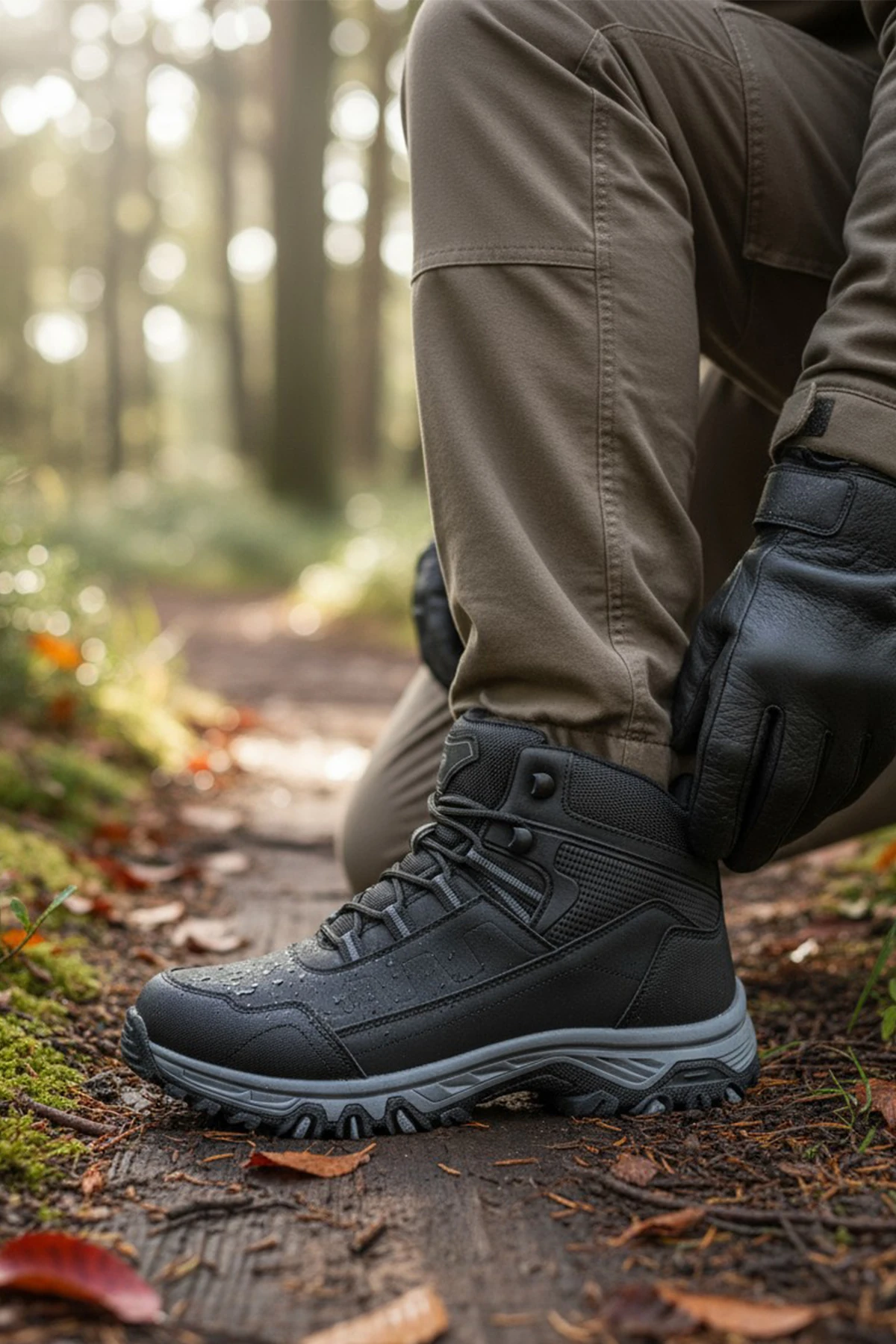Unisex Outdoor Trekking Kışlık Uzun Bot Kaymaz Taban 888NAV