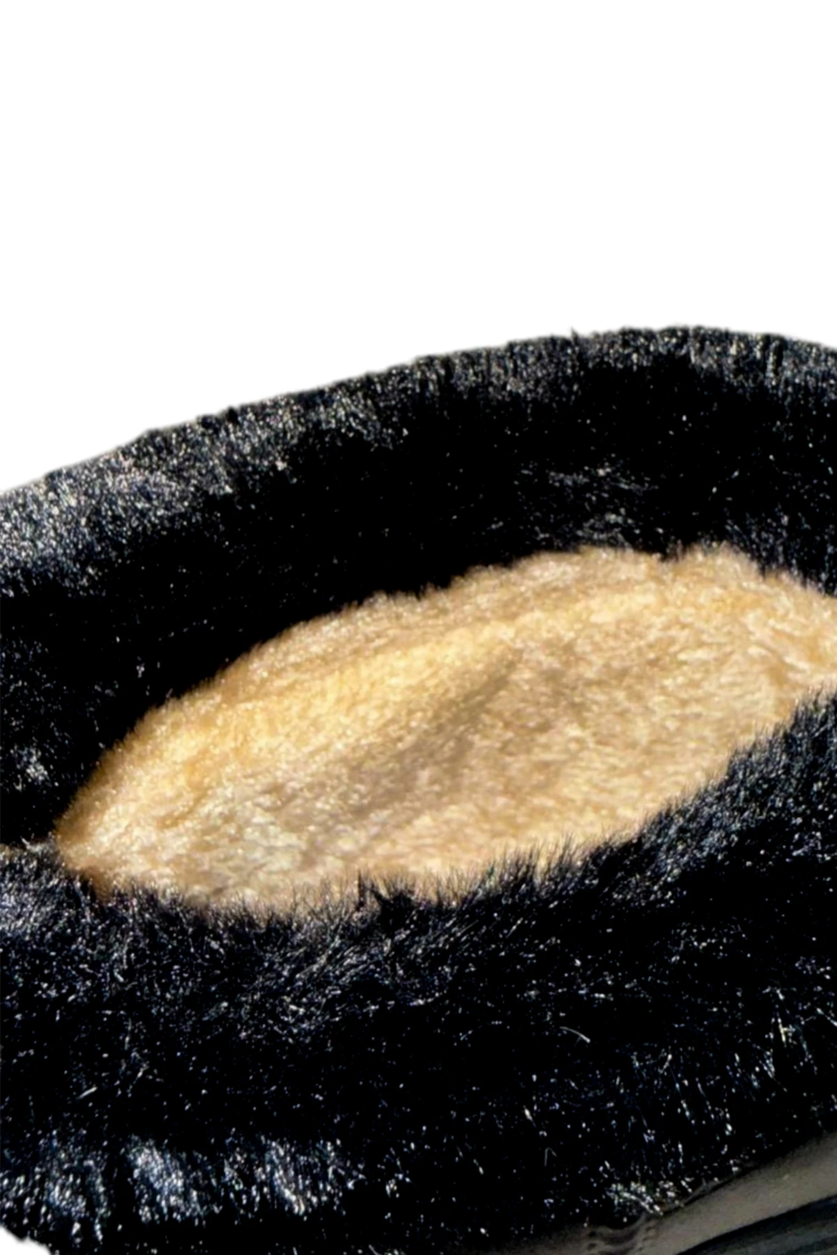 Çocuk Su Geçirmez Kürklü Yağmur Botu 2828NAV - Siyah