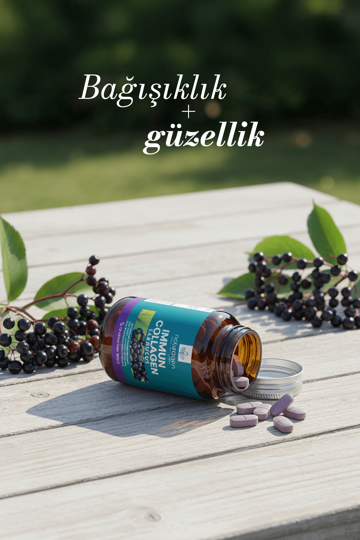 Immun Collagen Sambucus (Karamürver) 30 Tablet Kolajen