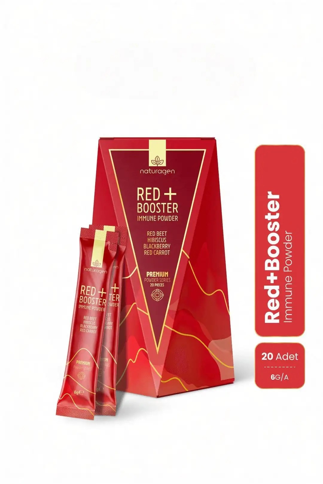 Red Booster Tea Kırmızı Pancarlı Hibiskuslu Bitki Çayı