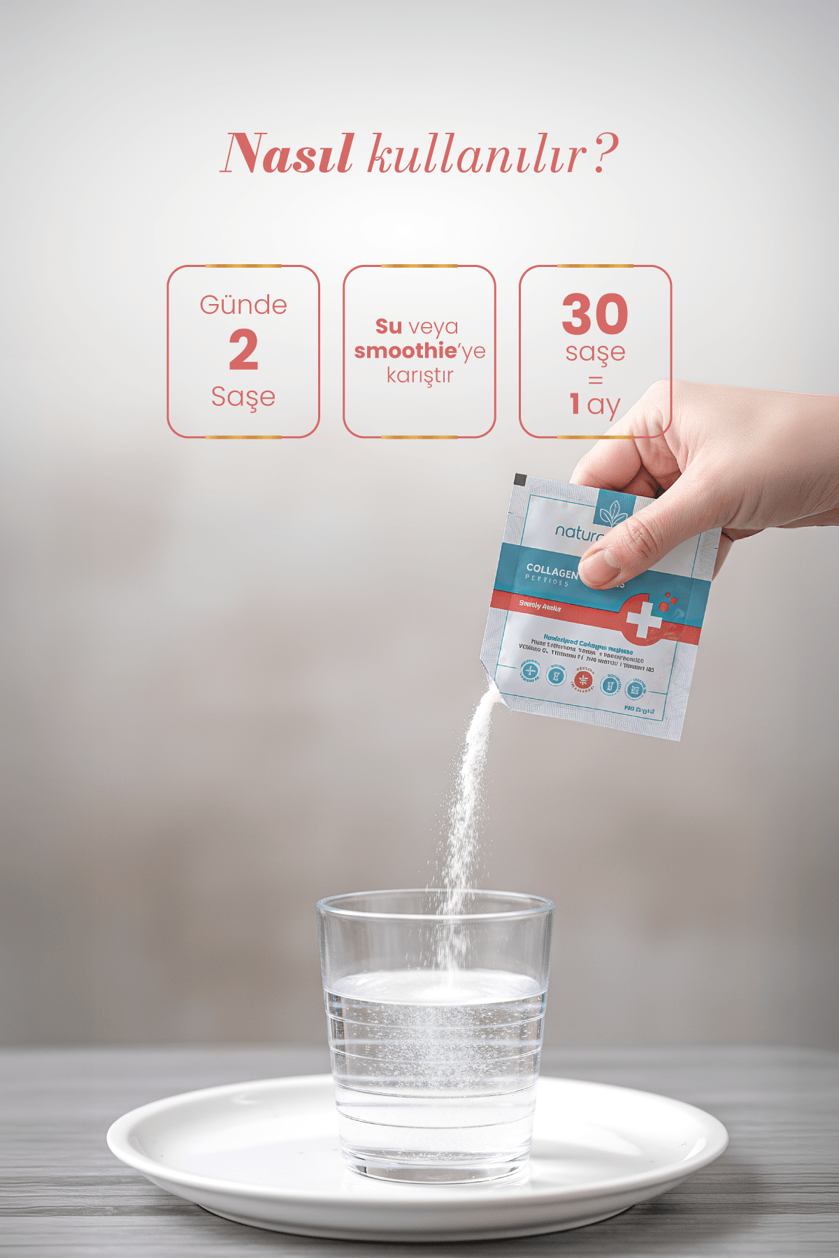 Pro Beauty Collagen 30'lu Saşe Biotinli Yeşil Elma Aromalı Kolajen