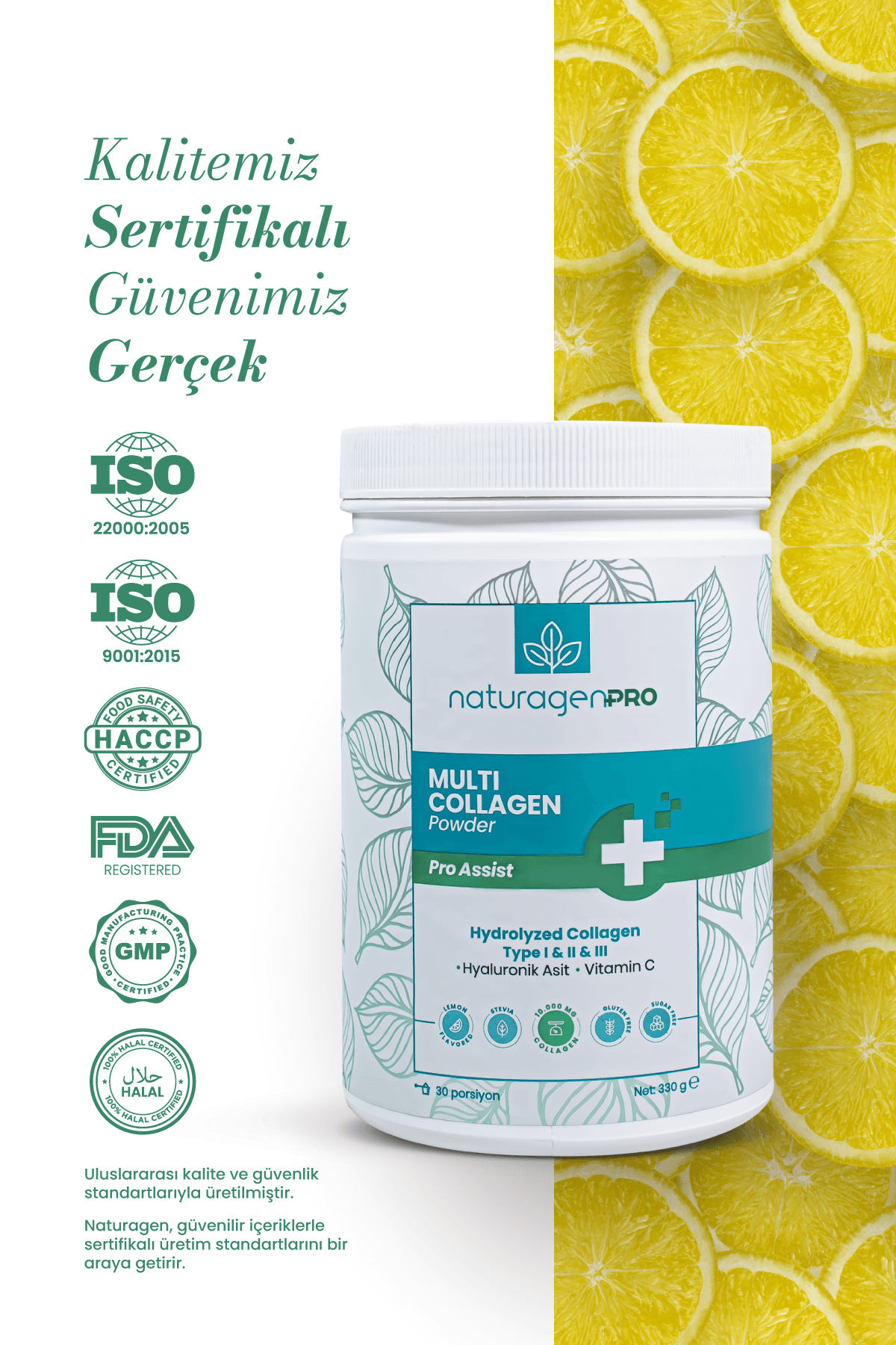 Pro Kolajen Powder Tip 1-2-3 Kolajen + Hyaluronik Asit + C Vitamini 330 Gr