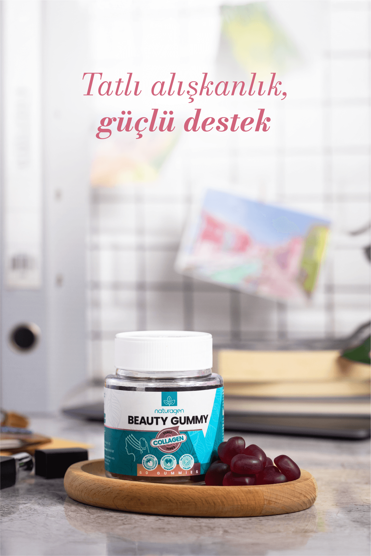 Gummy 60 Adet Tip 1-3 Kolajen Jelibon Form