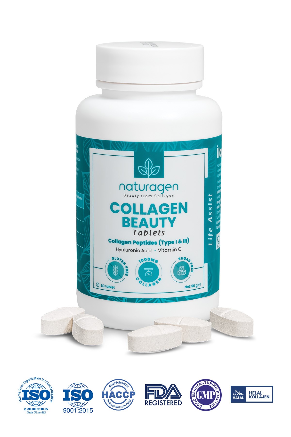 Beauty Collagen 60 Tablet Kolajen + C Vitamini + Hyaluronik Asid 