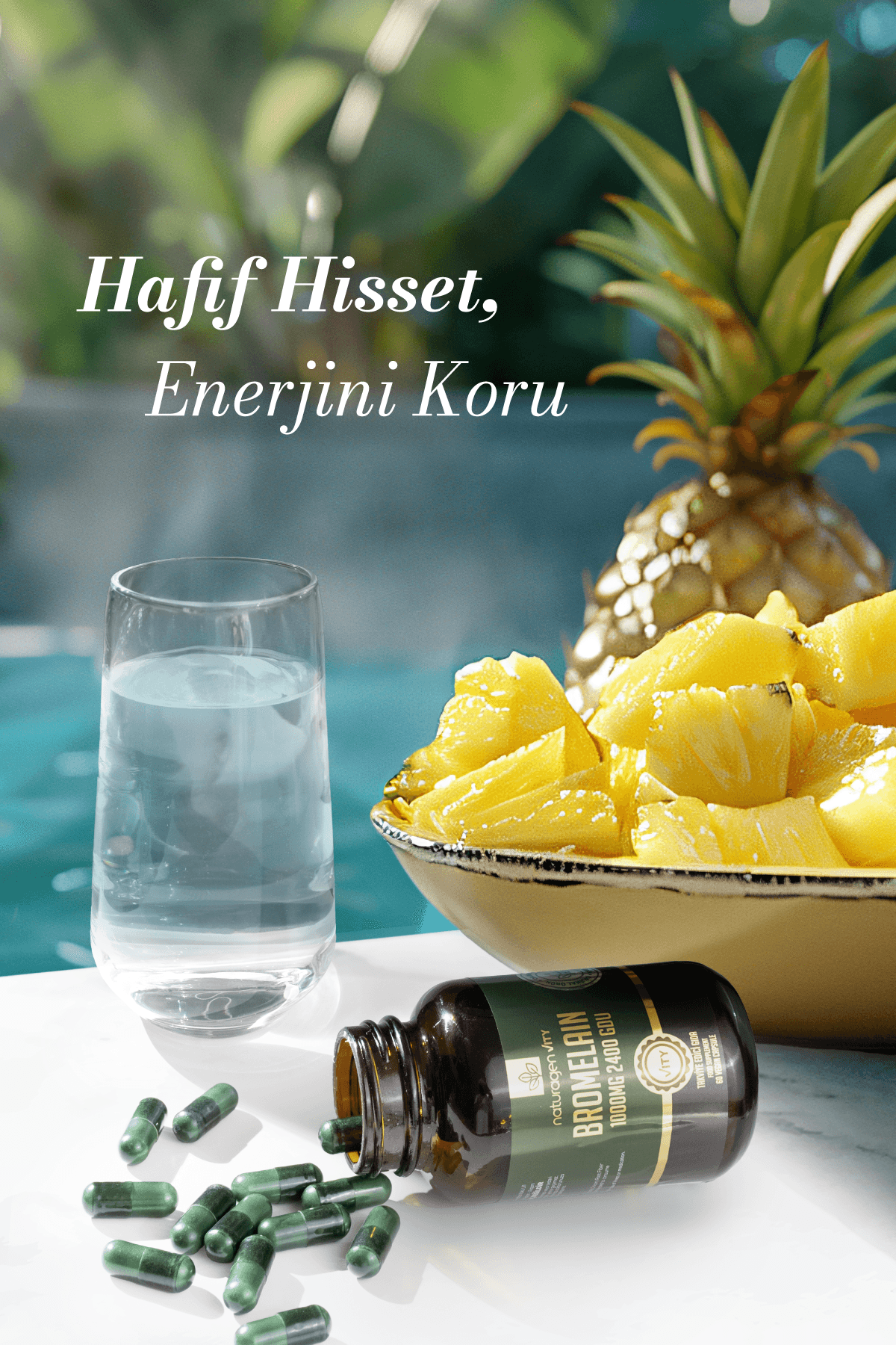Bromelain 1000 Mg 2400 GDU Prebiyotikli 60 Kapsül