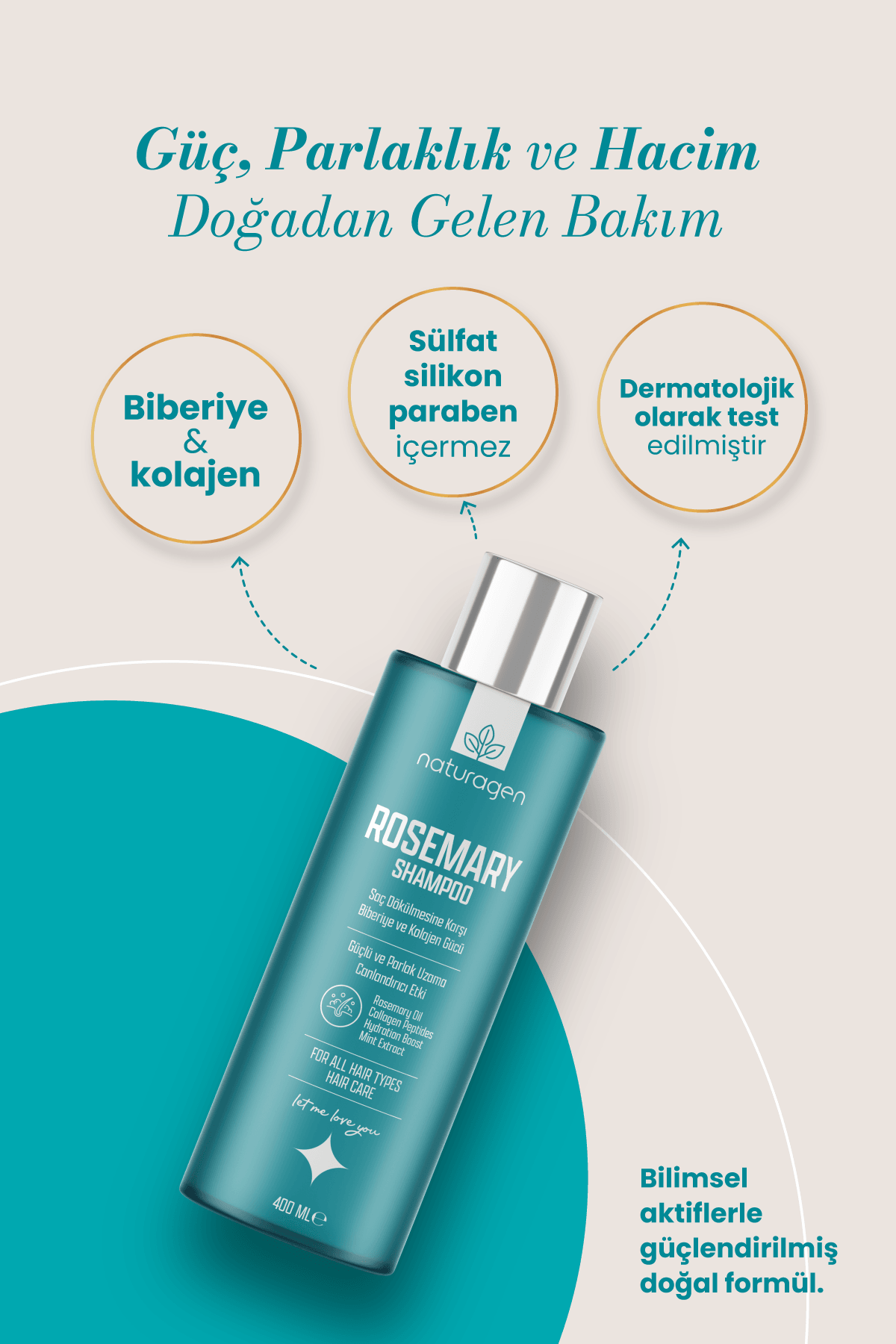 Rosemary Dökülme Karşıtı Yoğun Bakım Şampuanı 400ml