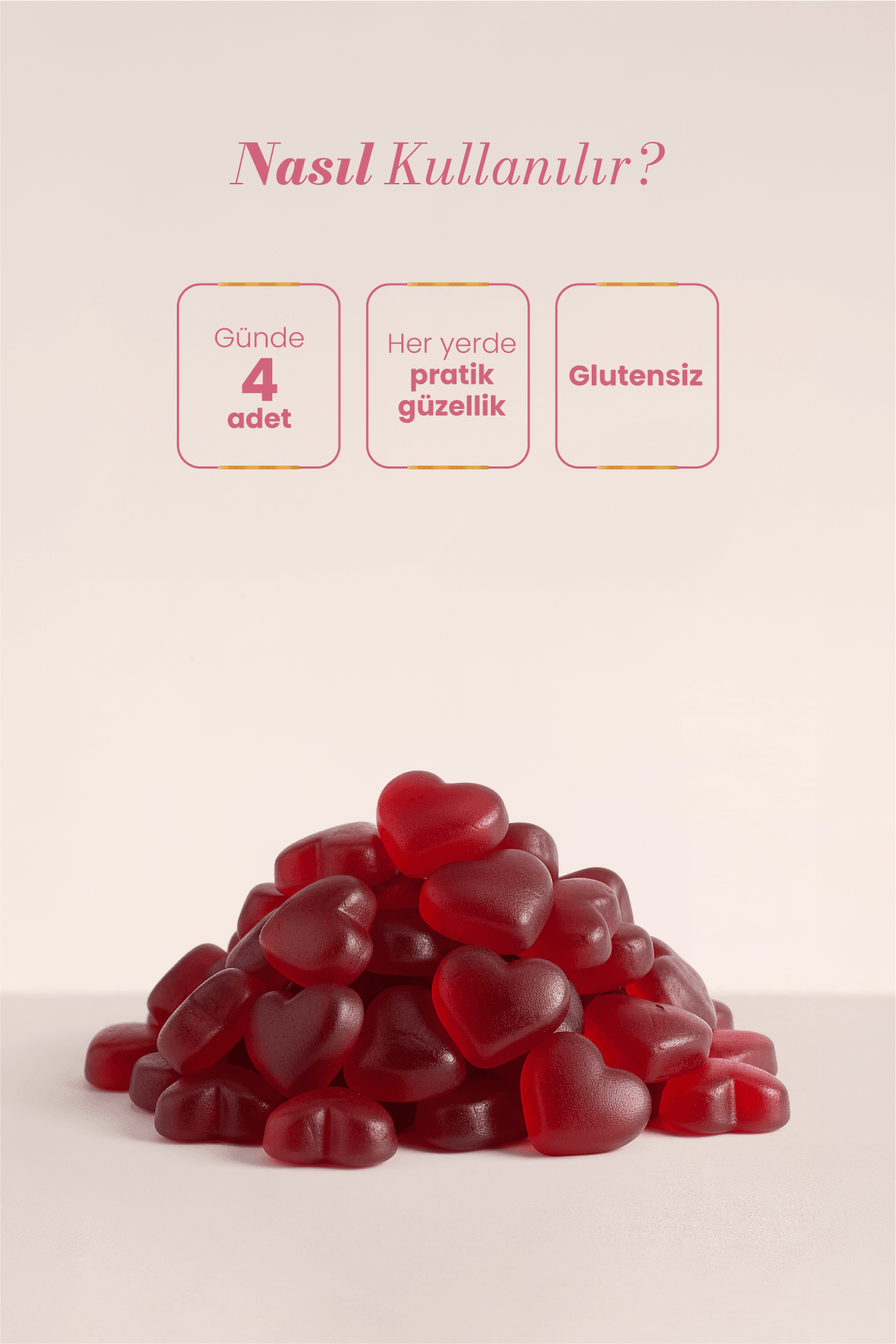 Gummy 60 Adet Tip 1-3 Kolajen Jelibon Form