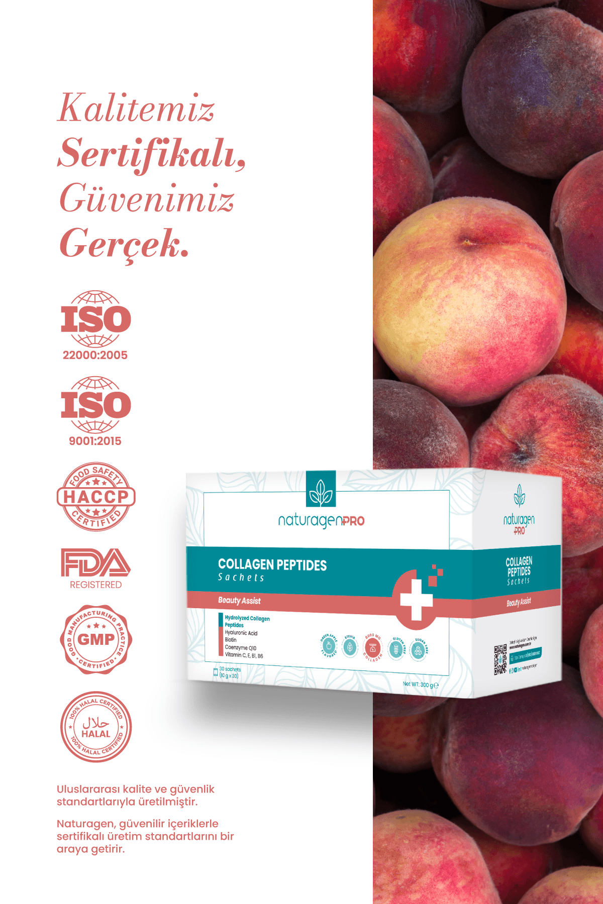 Pro Beauty Collagen 30'lu Saşe Biotinli Yeşil Elma Aromalı Kolajen