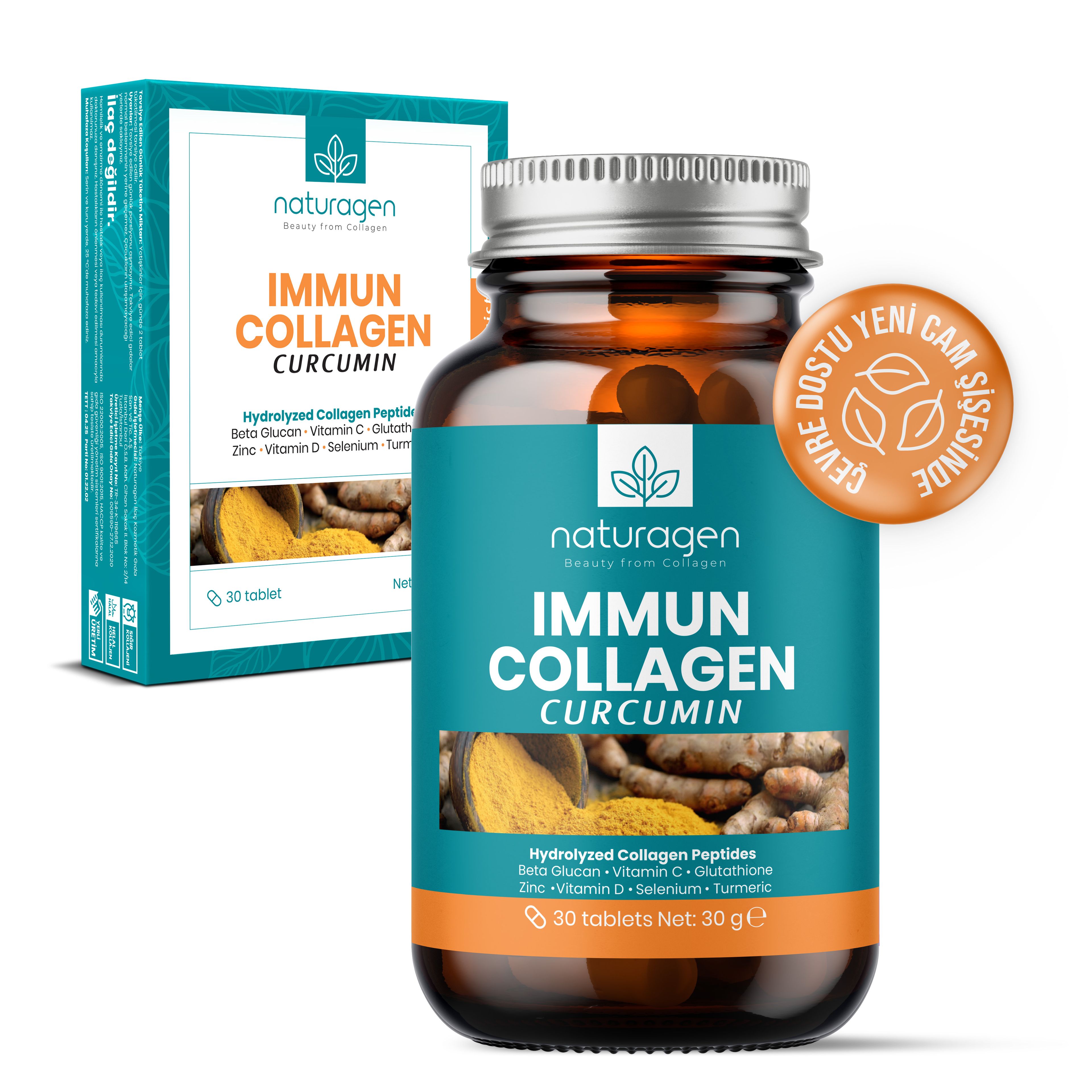 Immun Collagen Curcumin (Zerdeçal) 30 Tablet Kolajen
