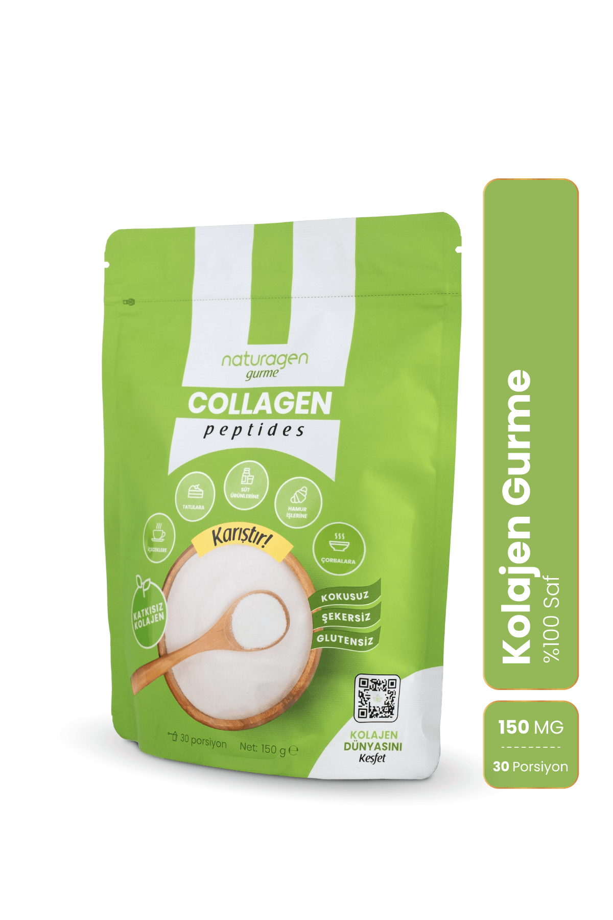Kolajen Gurme %100 Saf 150 Gram Tip 1-3 Toz Kolajen