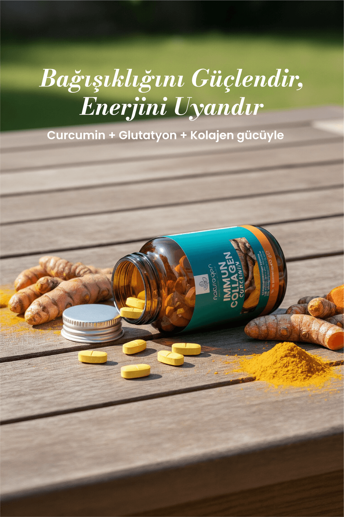 Immun Collagen Curcumin (Zerdeçal) 30 Tablet Kolajen