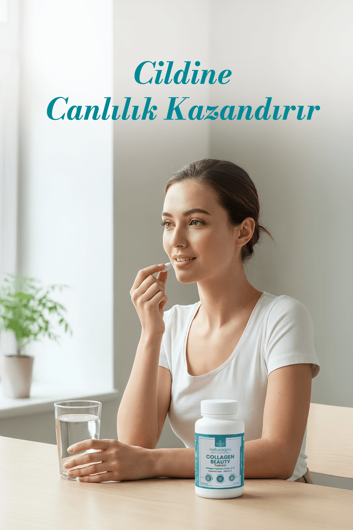 Beauty Collagen 60 Tablet Kolajen + C Vitamini + Hyaluronik Asid 