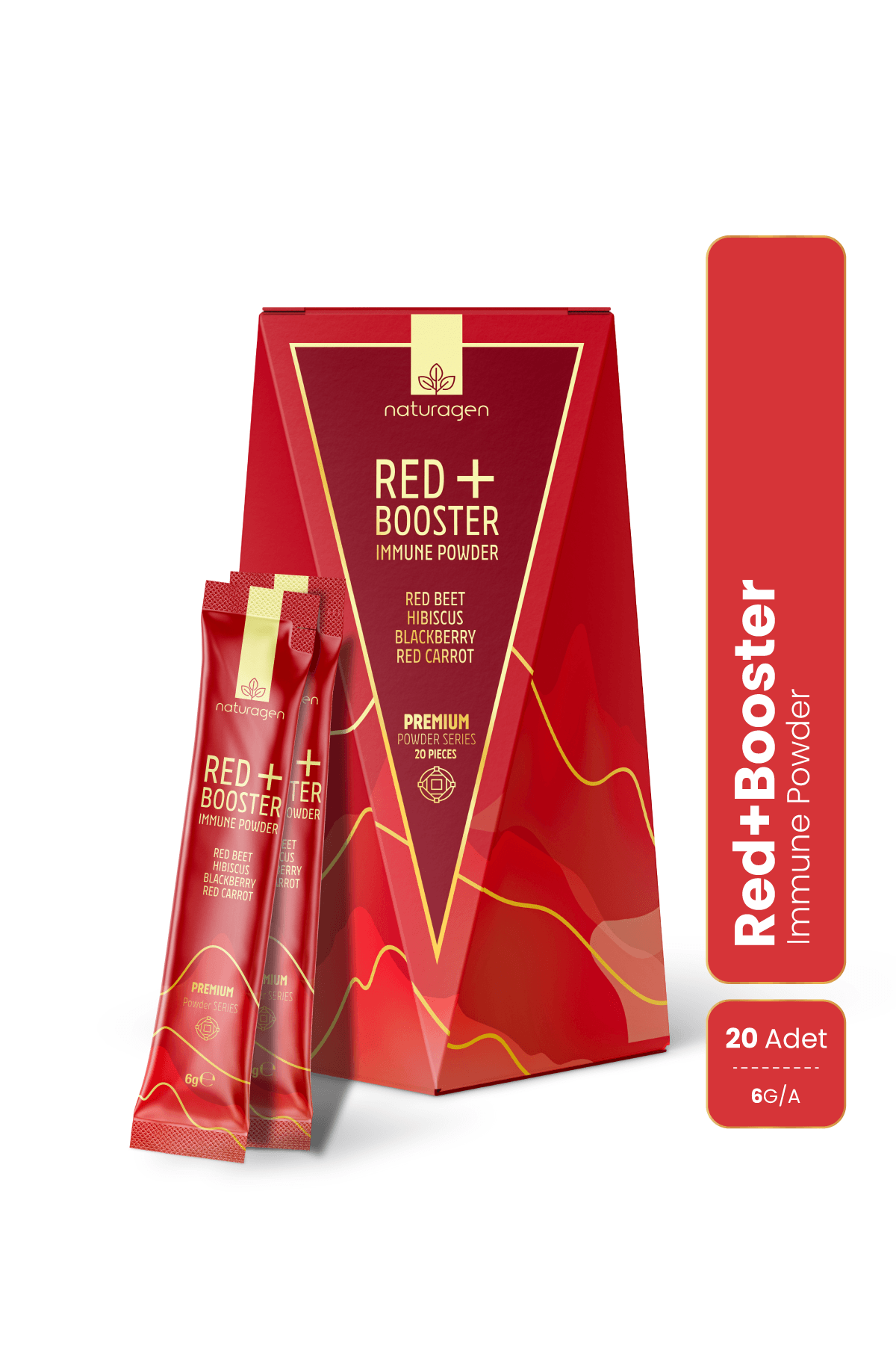 Red Booster Tea Kırmızı Pancarlı Hibiskuslu Bitki Çayı