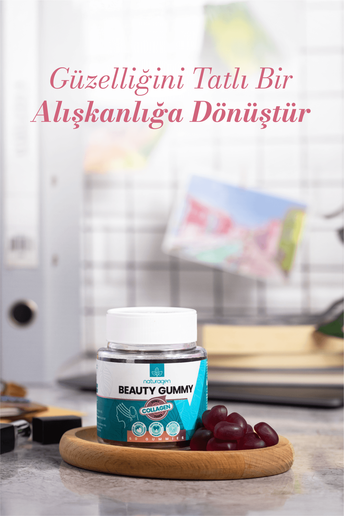 Gummy 60 Adet Tip 1-3 Kolajen Jelibon Form