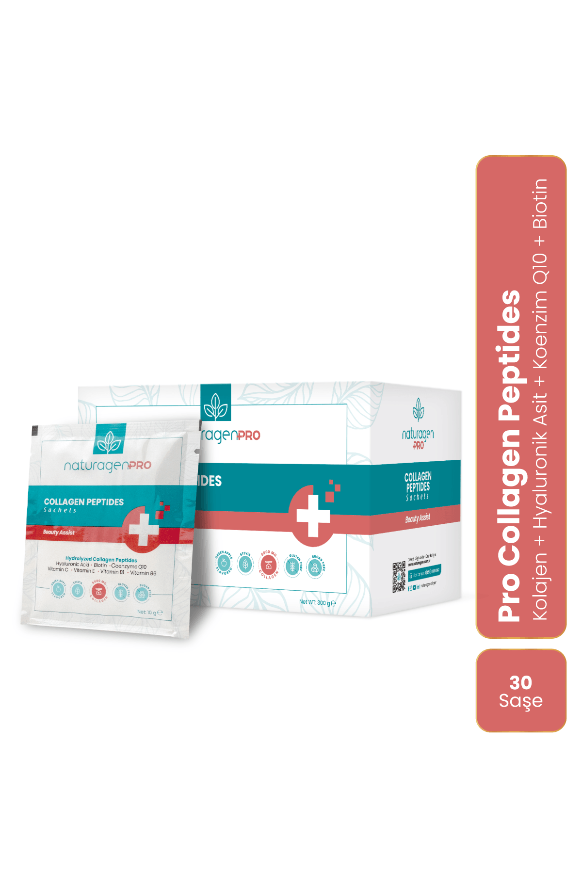 Pro Beauty Collagen 30'lu Saşe Biotinli Yeşil Elma Aromalı Kolajen