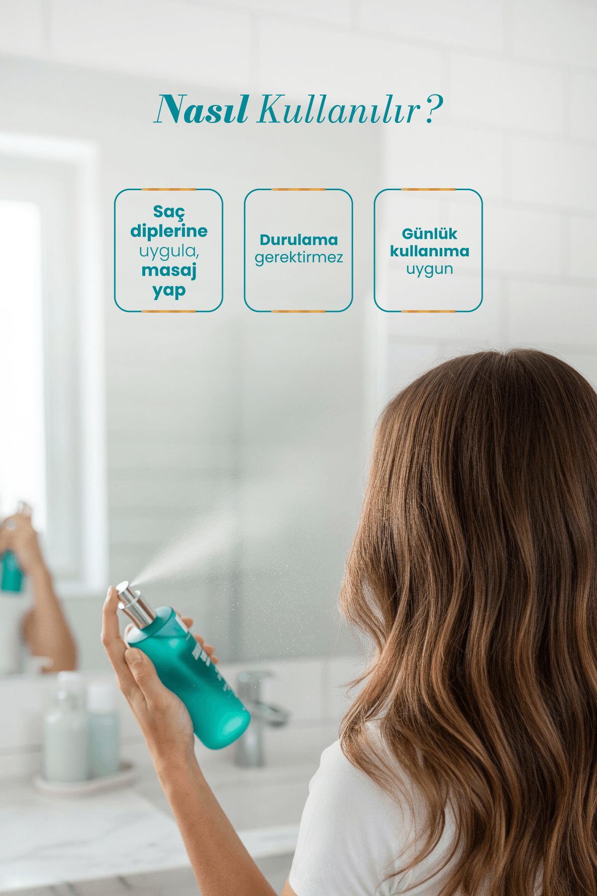 Rosemary Water Hair Sprey 100ml Kolajenli Saç Toniği