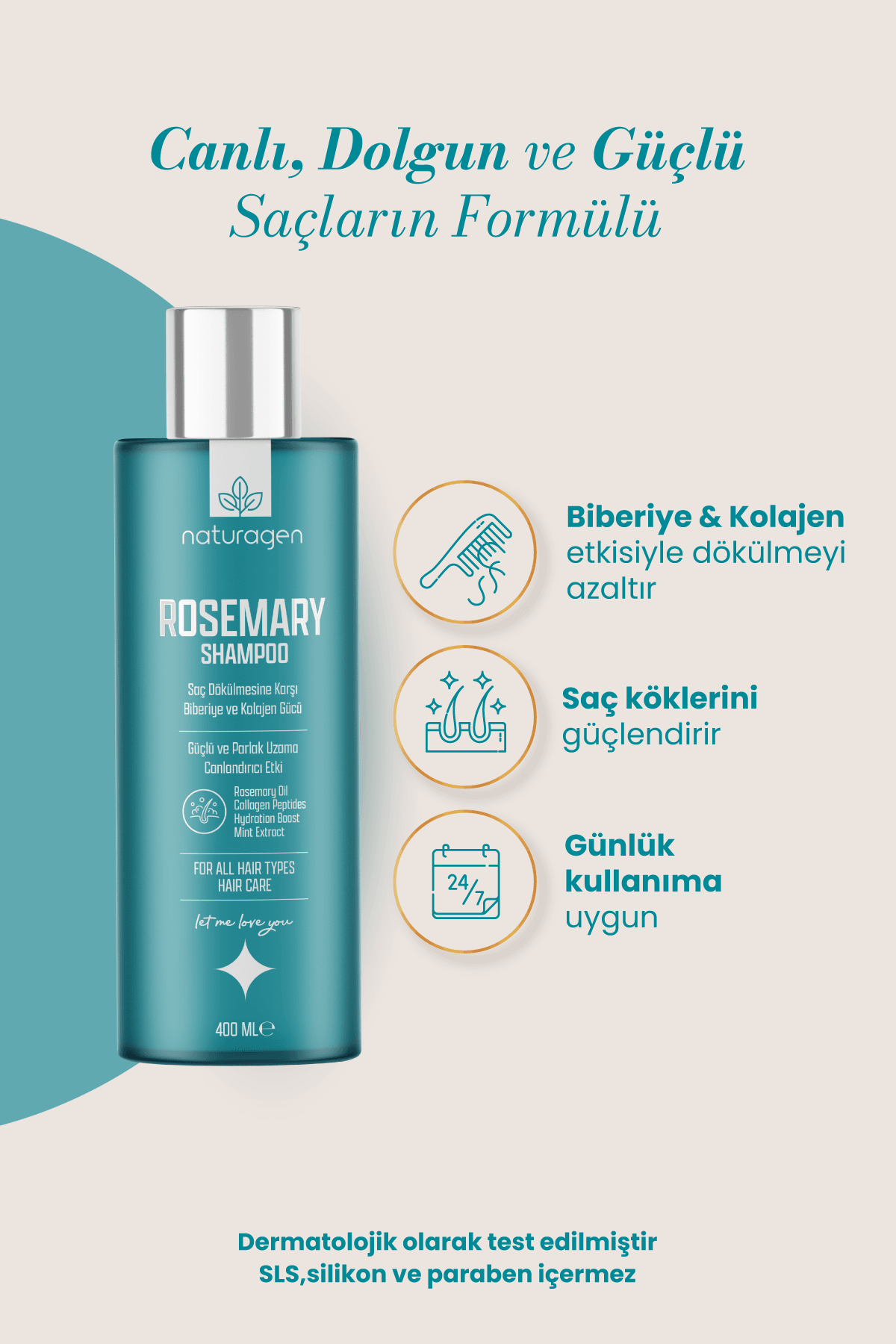 Rosemary Dökülme Karşıtı Yoğun Bakım Şampuanı 400ml