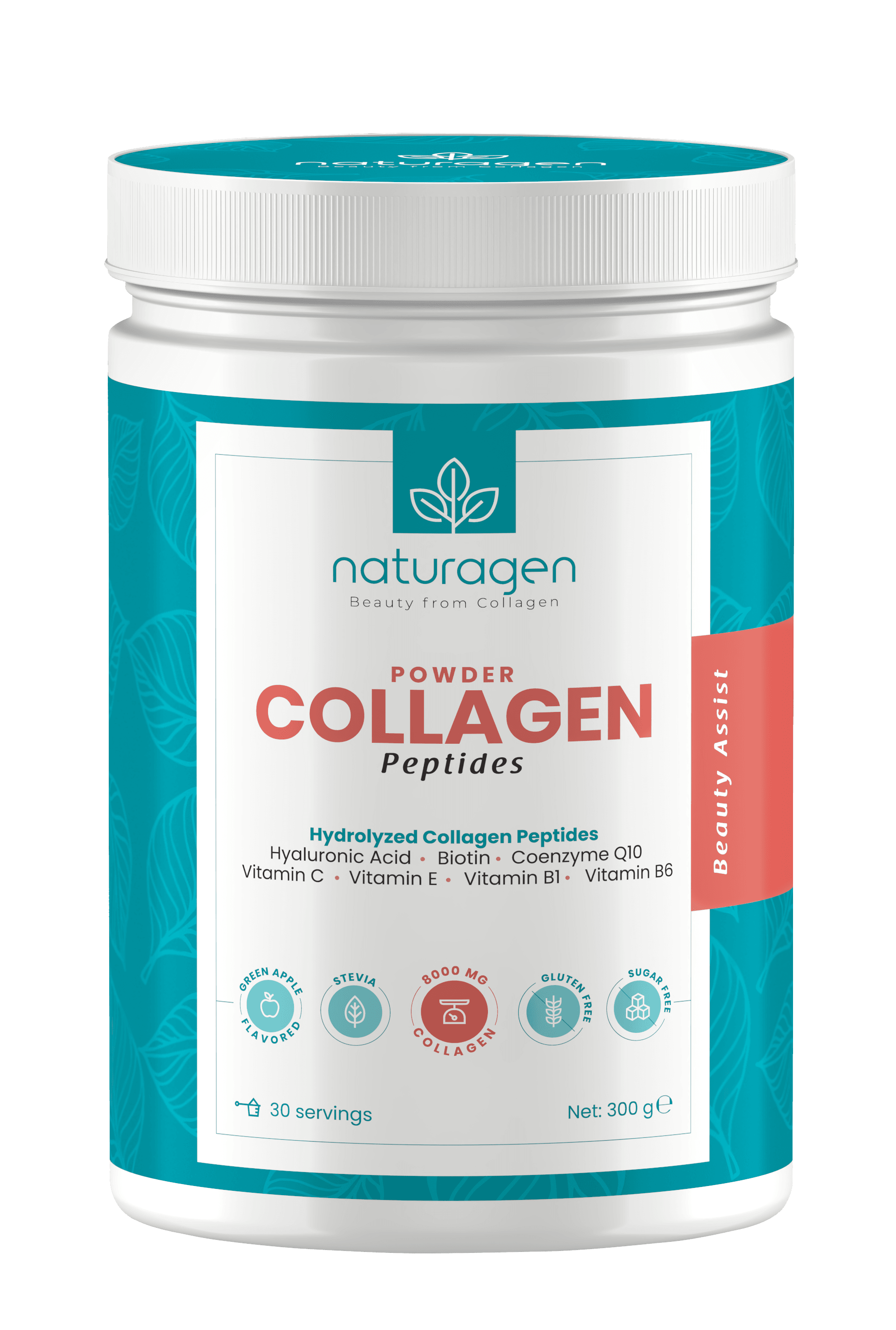 Collagen Powder 300 Gr Tip 1-3 Kolajen + C Vitamini + Hyaluronik Asid