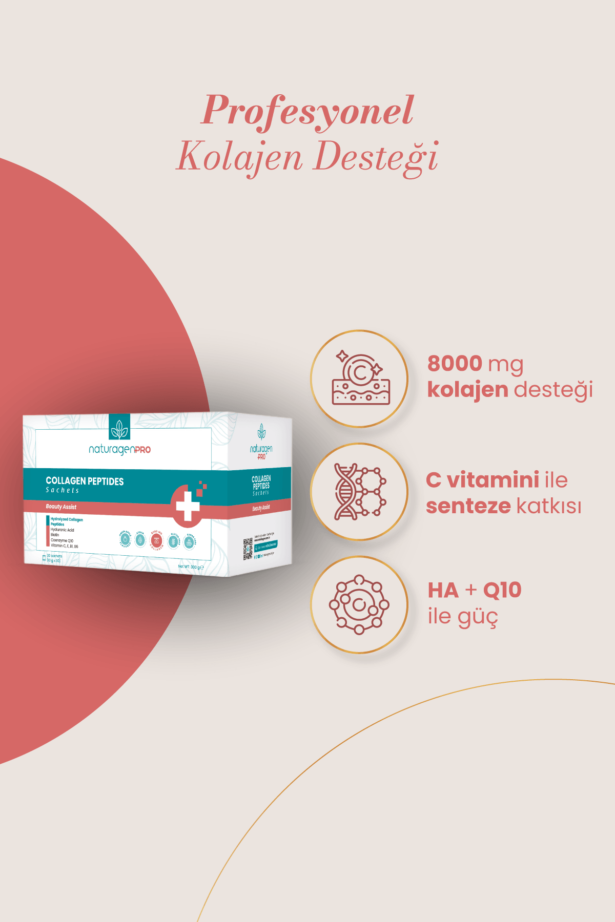 Pro Beauty Collagen 30'lu Saşe Biotinli Yeşil Elma Aromalı Kolajen