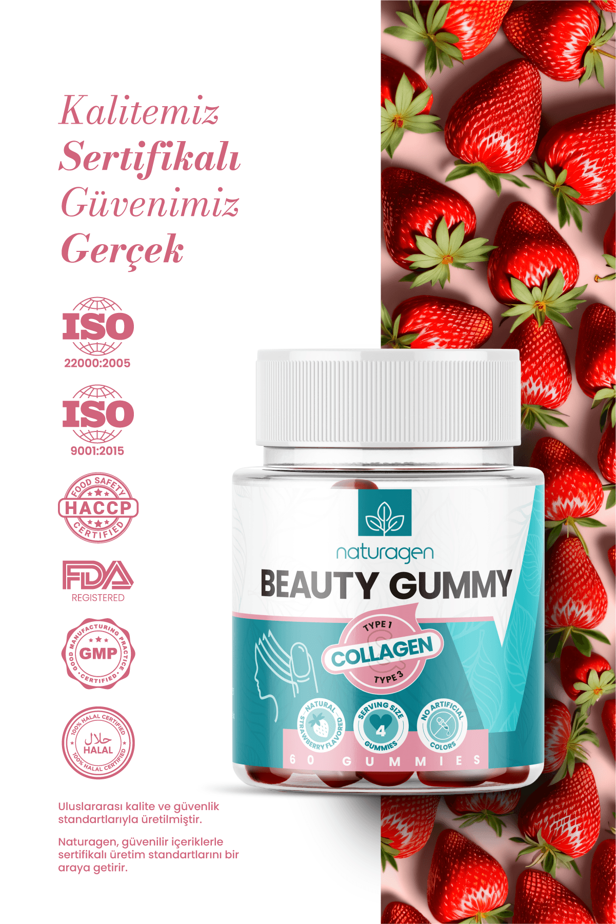 Gummy 60 Adet Tip 1-3 Kolajen Jelibon Form