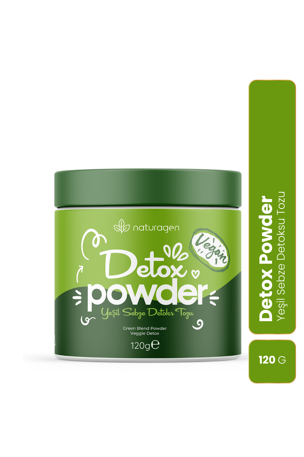 Detoks Powder Vegan Yeşil Sebze Detoks Tozu 120 Gr