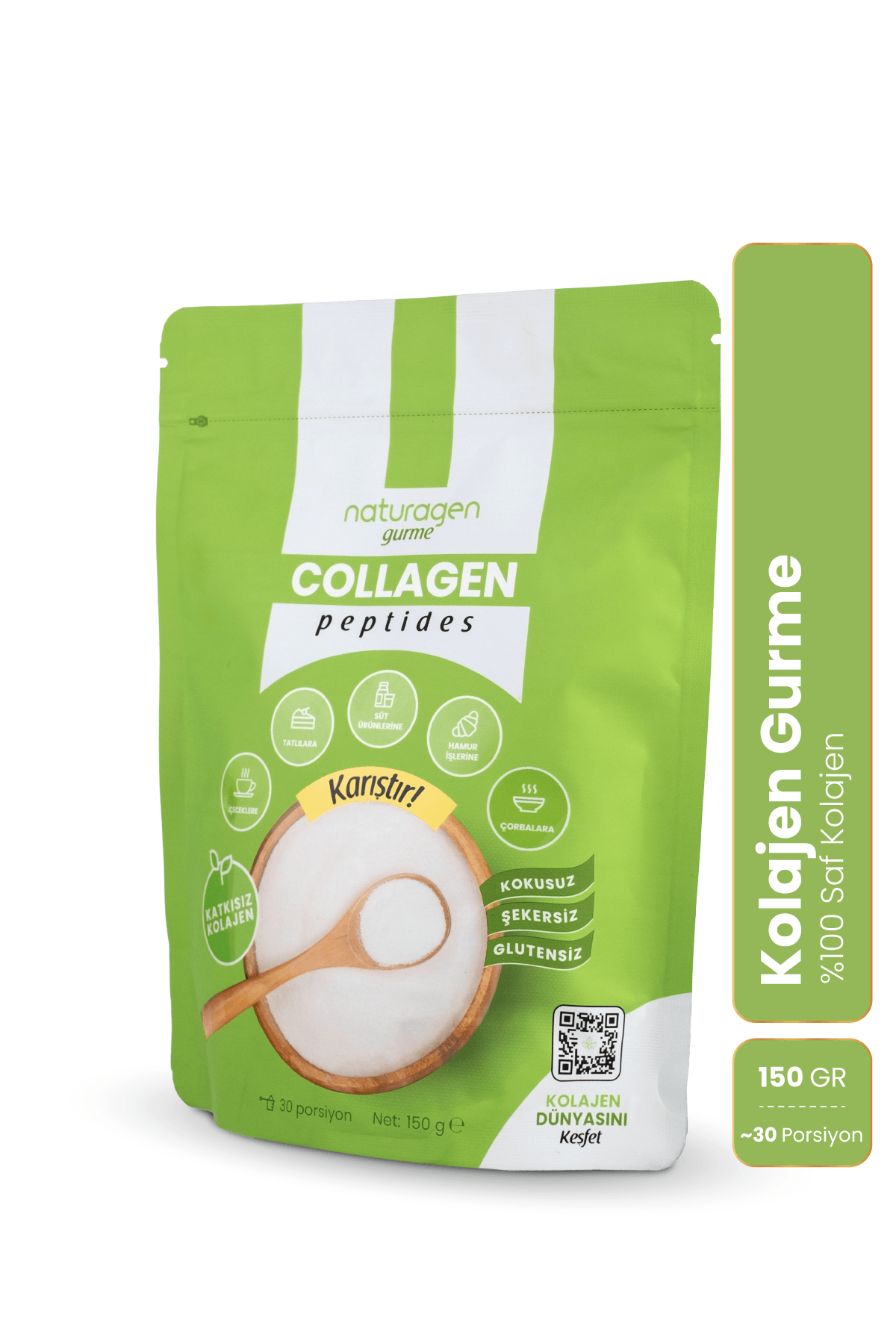 Kolajen Gurme %100 Saf 150 Gram Tip 1-3 Toz Kolajen