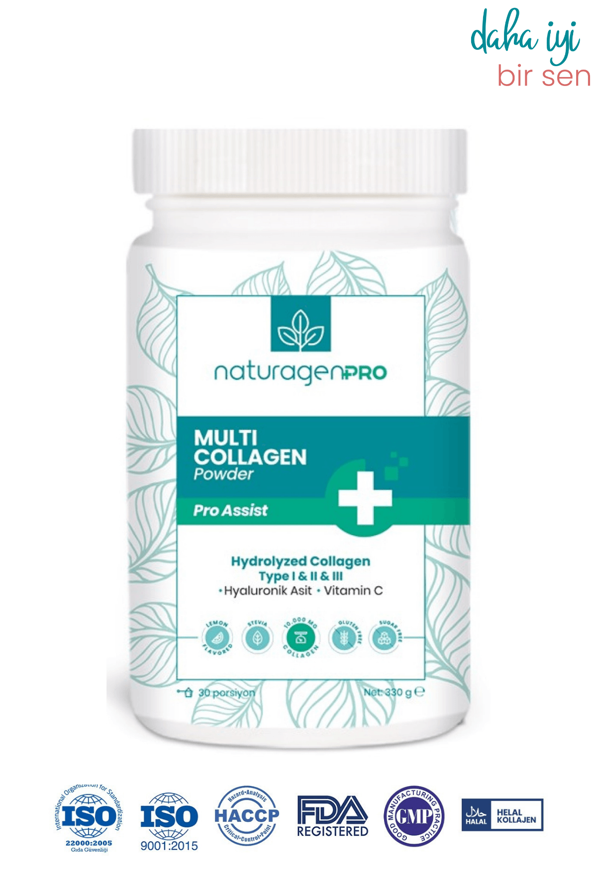 Pro Kolajen Powder Tip 1-2-3 Kolajen + Hyaluronik Asit + C Vitamini 330 Gr