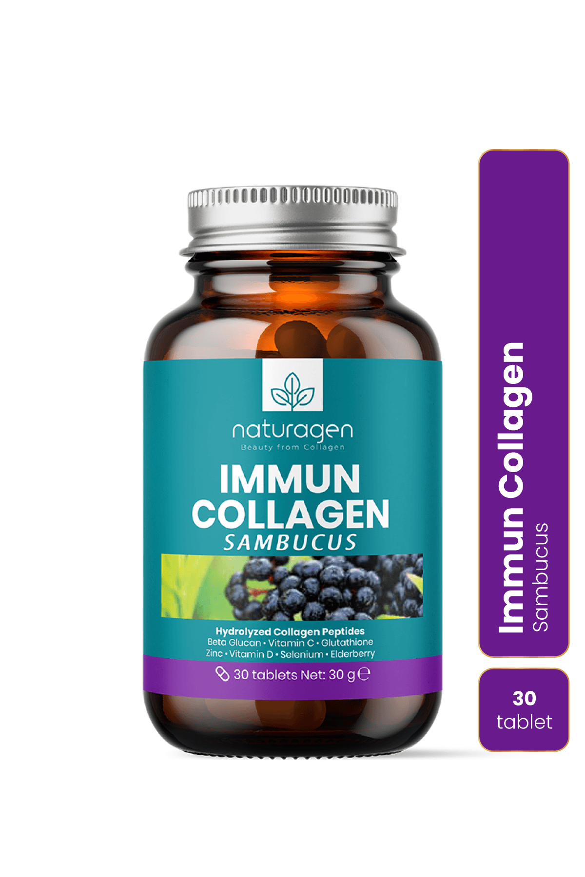 Immun Collagen Sambucus (Karamürver) 30 Tablet Kolajen