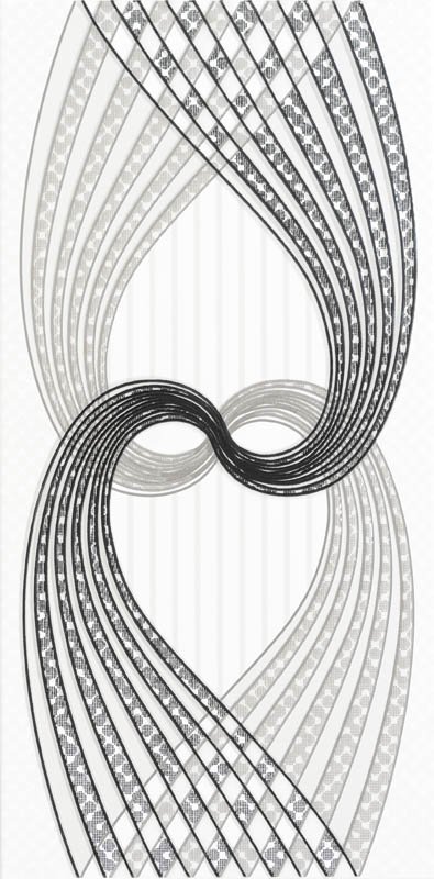 Dekor 25*50 Notte Wawe  Siyah