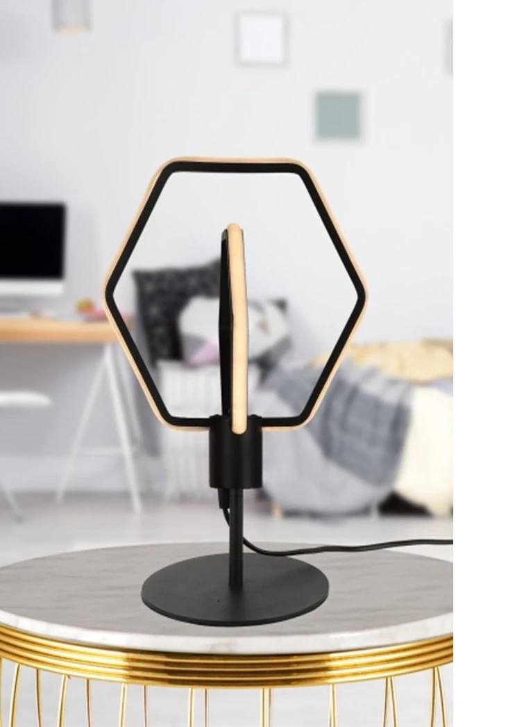 Masa Lambası Ledli Alena Siyah