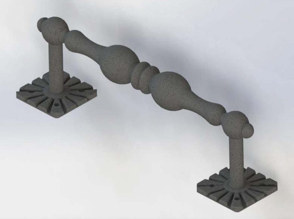 Döküm Ferforje Kapı Kolu Saclı Bakır