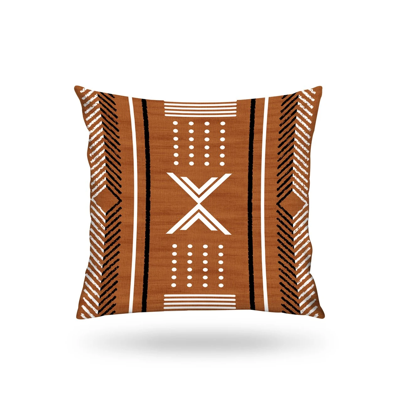 Kırlent Kılıfı Etn Desen Kahve-Siyah 43x43cm