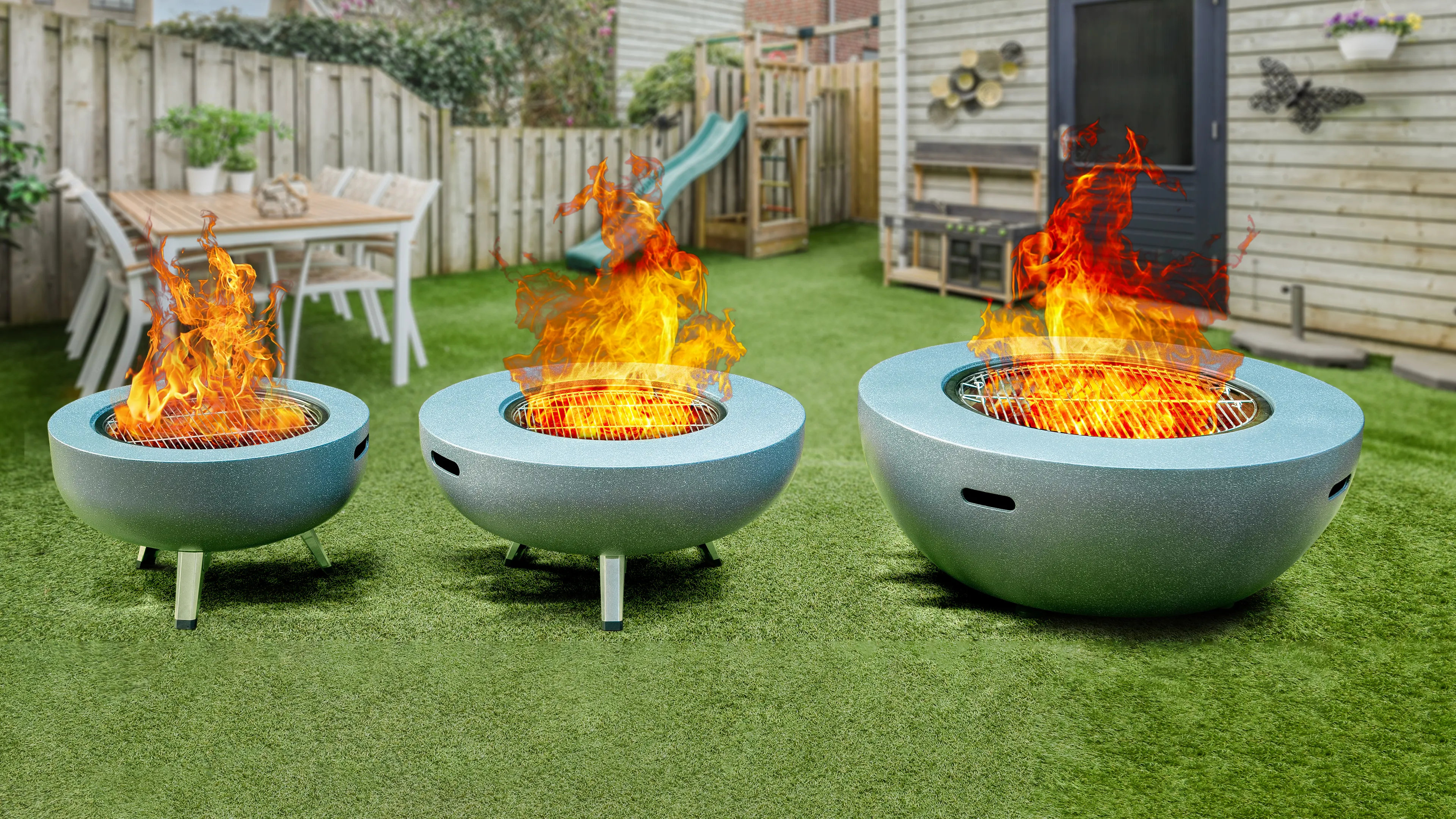 Ateş Çanağı Beyaz 108*108*44.5cm