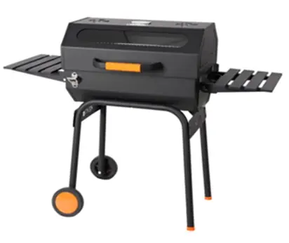 BBQ With Wheel Shelf Black 122x57x98cm A-YT01-