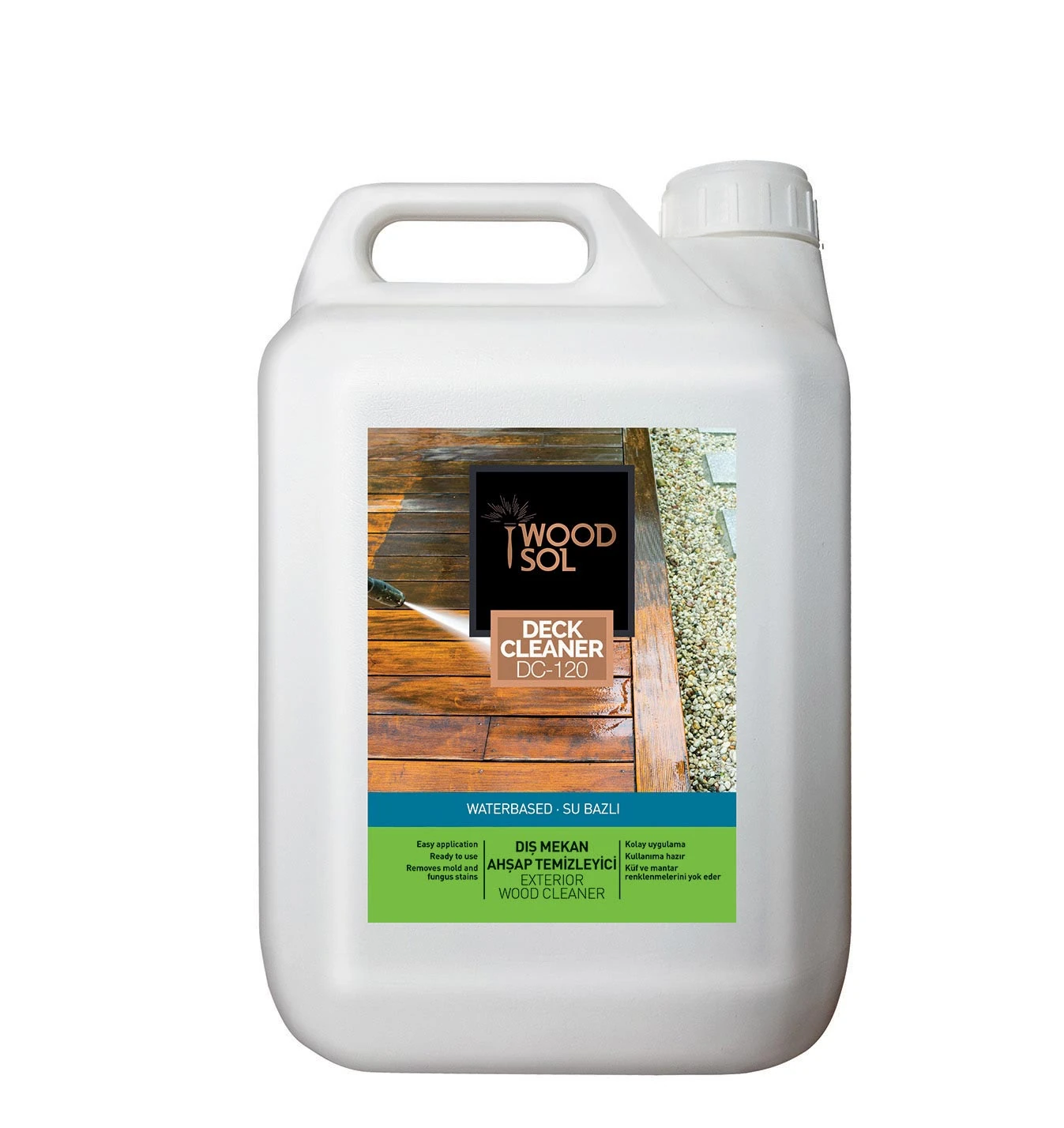 Woodsol Dış Mekan Ahşap Temizleyici DC-120 5 LT