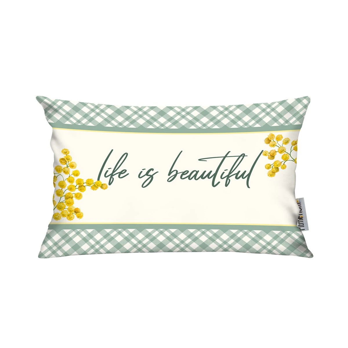 Kırlent Kılıfı Çiçek Desen 35x50cm