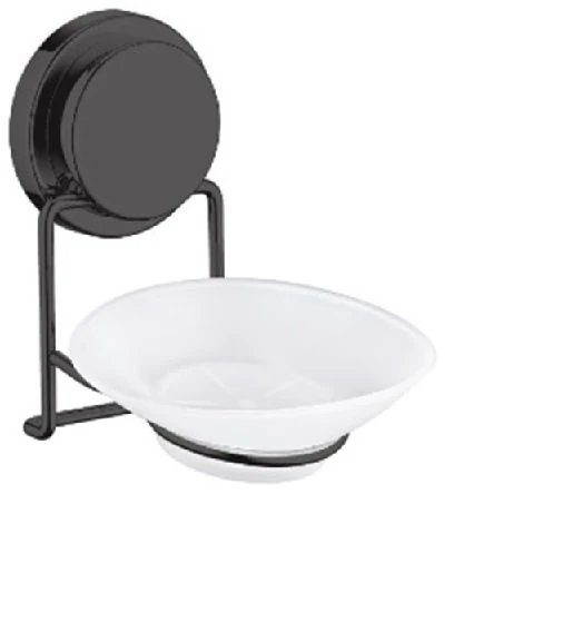 Sabunluk Plastik Yapışkanlı Siyah MagicFix