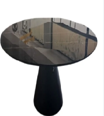 Masa Yandan Sonata Mermer Desen Siyah 150*90cm