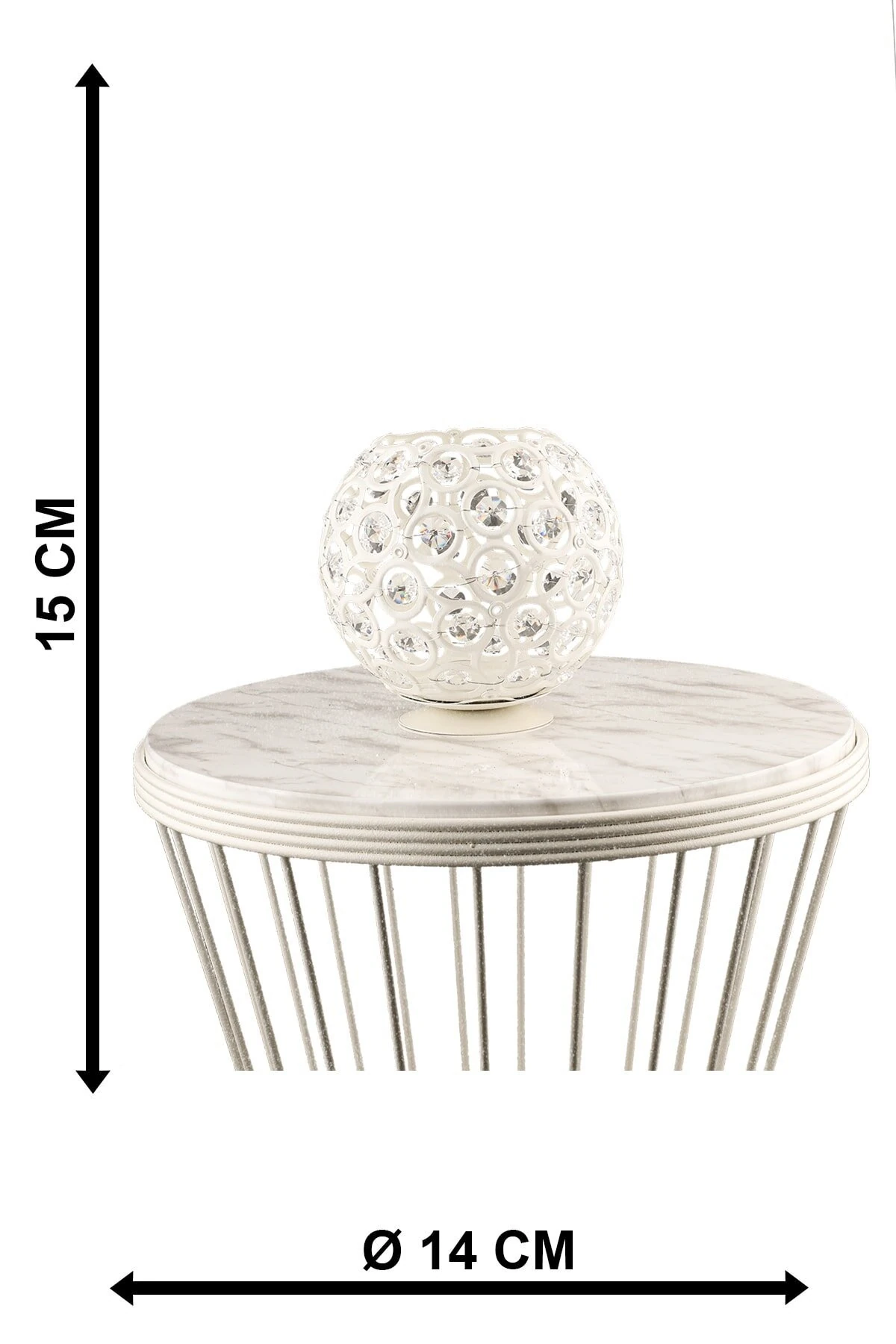 Mumluk Metal Germeç Beyaz